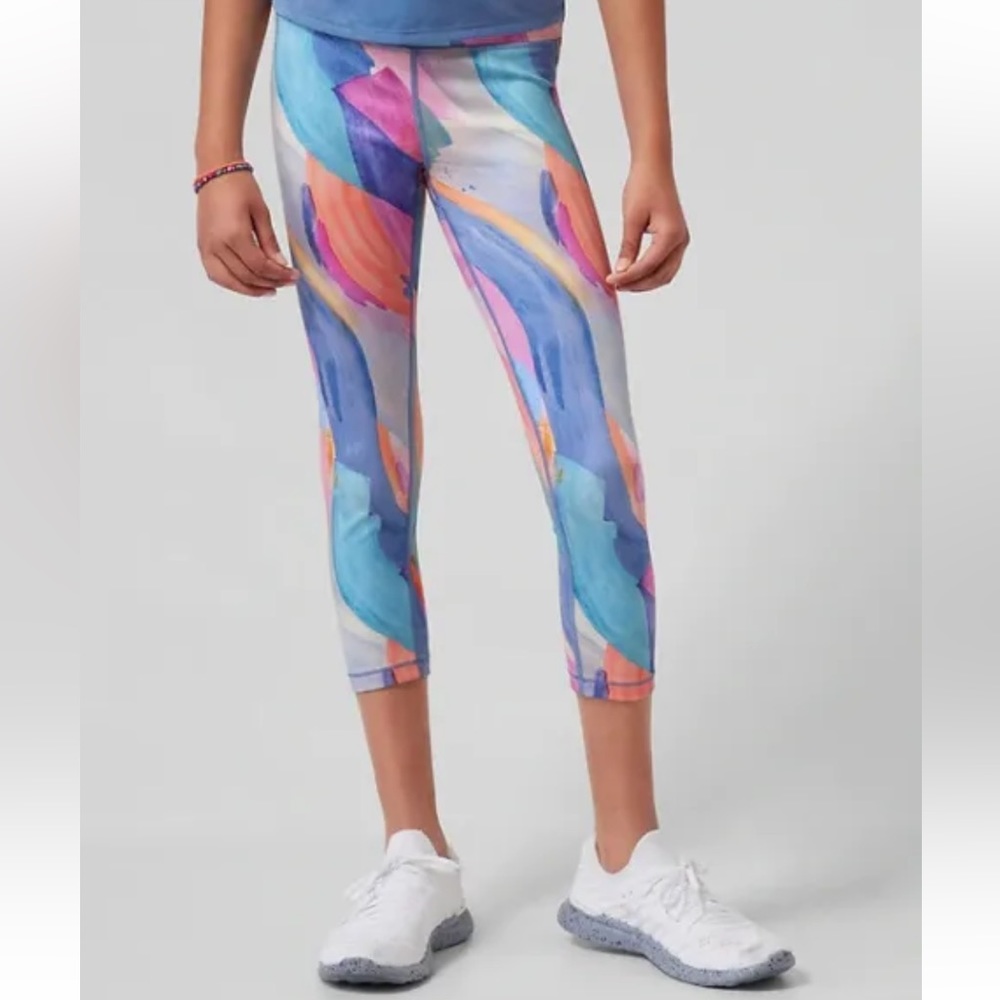 Athleta Girl High Rise Chit Chat Capri, Size Medium (8-10)